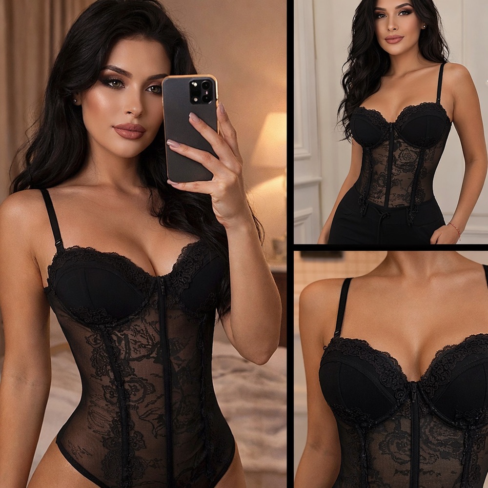 Windsor Elegant Black Lace Shapewear